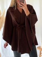 Manteau/cape Estelle (chocolat)