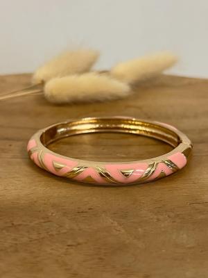 Bracelet jonc Elfie (rose)