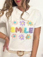 Tee shirt "Smile" (pastel)