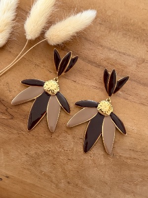 Boucles d’oreilles Nala (marron)