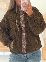 Veste réversible Adriana (marron)