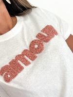 Tee shirt Amour (vieux rose)