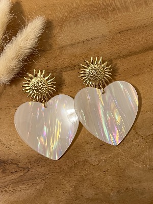 Boucles d’oreilles Noémie (blanc)