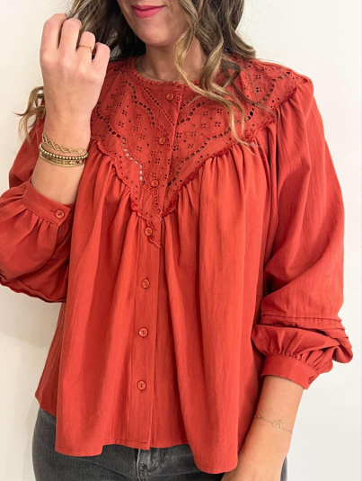 Blouse Djena (Terracota)