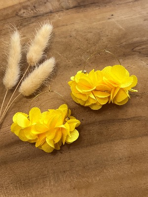 Boucles d’oreilles Tahiti (jaune)