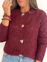 Gilet Tia (bordeaux)