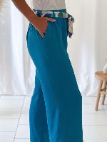 Pantalon Mathilde (bleu canard)