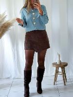 Jupe short Betty (chocolat)