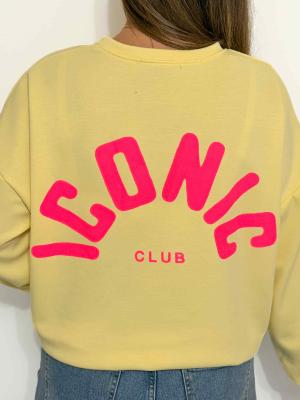 Sweat Iconic (jaune)
