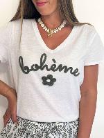 Tee Shirt "bohème" (kaki)