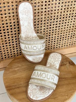 Mules Amour (dorées)