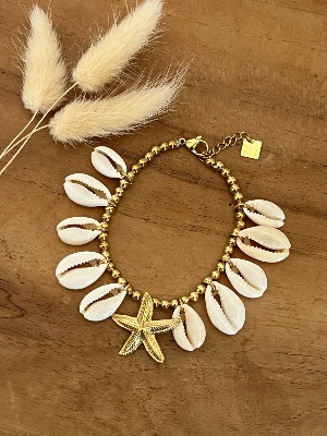 Bracelet coquillages/étoile 