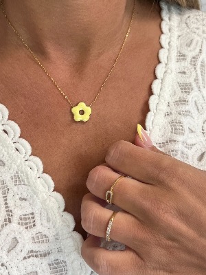 Collier Agathe (jaune)