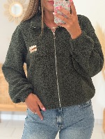 Veste polaire Aria (kaki)