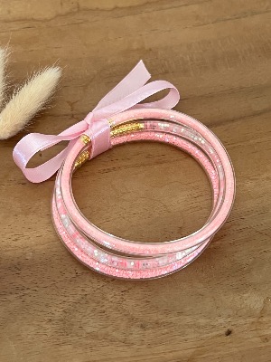 Bracelets joncs (roses)