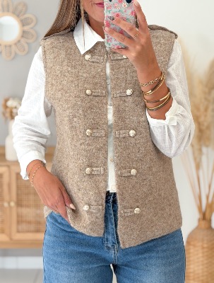 Gilet Florian (taupe)