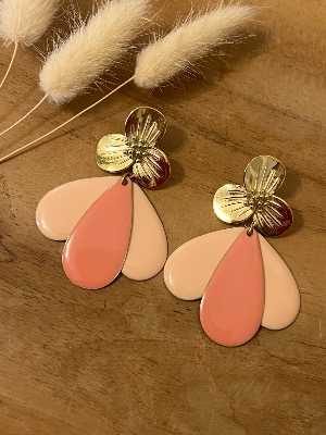 Boucles d’oreilles Lora (rose)