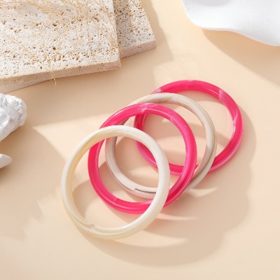 Bracelets joncs Giulia (fushia)