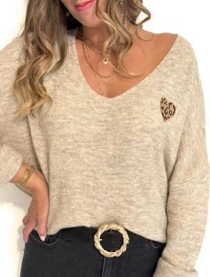 Pull Rémi (beige chiné)