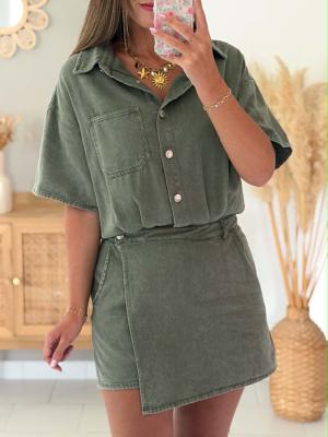 Robe combi Anaelle (kaki)