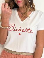 Tee shirt Bichette blanc/rose