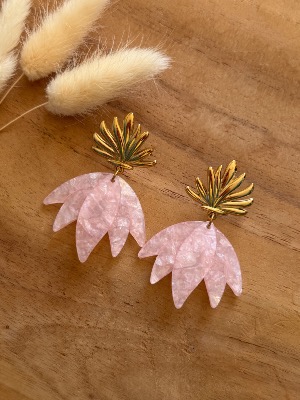 Boucles d’oreilles Shanon (rose)