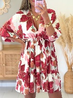 Robe Pépita (bordeaux))