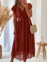 Robe Gabriella (terracota foncé)