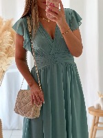 Robe Gabriella (vert céladon)
