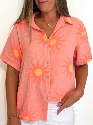Chemise Ingrid (corail)