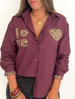 Chemise Lyana (burgendy)