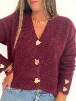 Gilet Cléa (bordeaux)