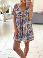 Robe combi Chaima (bleue)