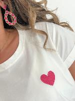 Tee shirt Heart (fuchsia)