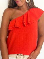  Top One shoulder (corail)