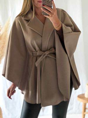 Manteau/cape Estelle (taupe)