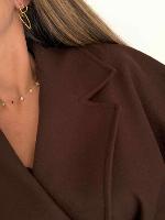 Manteau/cape Estelle (chocolat)