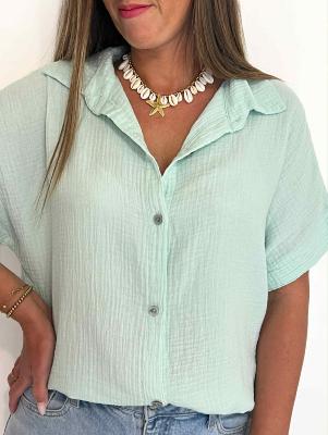 Chemise Anissa (vert d'eau)