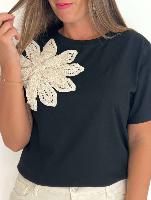 Tee shirt Rosa (noir)