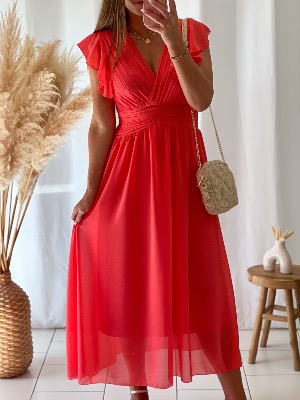 Robe Gabriella (corail)
