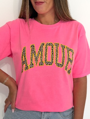 Tee shirt Lyam (rose fluo)