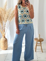 Pantalon Mathys (bleu)