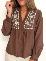 Blouse Esma (chocolat)