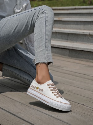 Baskets Amour (blanches)