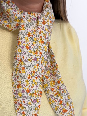 Foulard liberty (jaune)