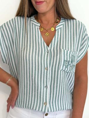 Chemise Playa (vert amande)