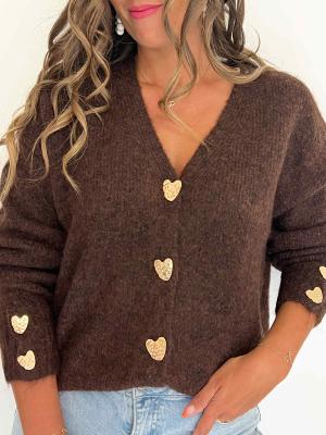 Gilet Cléa (chocolat)