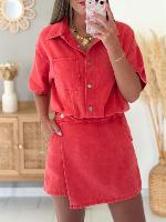 Robe combi Anaelle (corail)