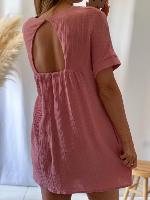 Robe Combi Ophélie (rose)