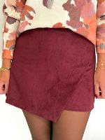 Jupe short Betty (bordeaux)